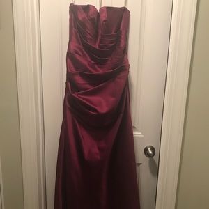 David’s Bridal Bridesmaid Dress - Sangria